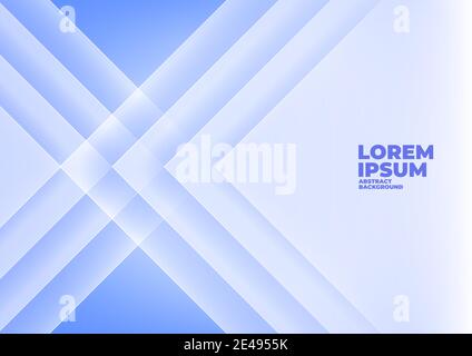 Abstract angle arrow overlap blue background with space for text and message. Stock Vector