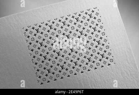 Louis vuitton LV logo on paper texture illustration Stock Photo - Alamy