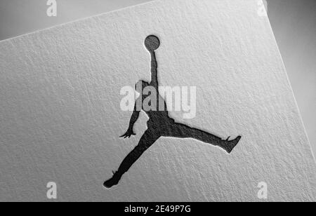 jordan black and white logo