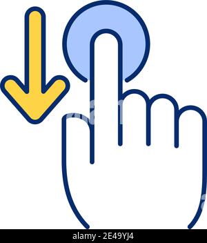 Application usability RGB color icon Stock Vector