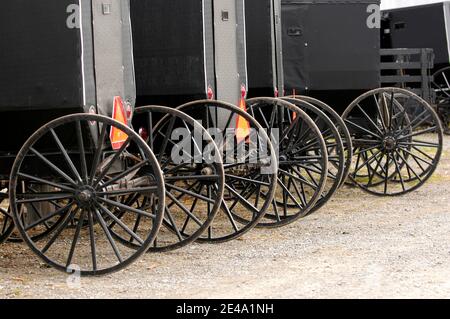 Amish lifestyle in and around Sugarcreek and Millersburg Ohio OH Stock Photo