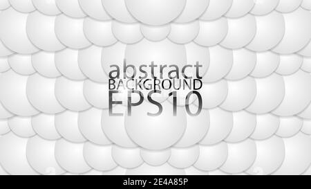 EPS10 monochrome abstract vector background. Graphic effect based on balloons with their shadows. An easy to use element. Perfect for any use Stock Vector