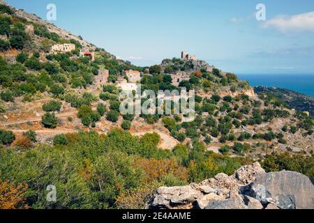 Griechenland, Peloponnes, Zweiter Finger Stock Photo