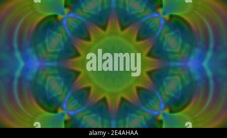 Abstract multi-colored fractal background with a symmetrical pattern. For design and networking Stock Photo
