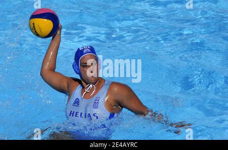 Russia's women's water polo team beats Greece for the bronze medal during the 13th 'Fina' Swimming world Championships, in Rome, Italy, on July 30, 2009. Photo By Christophe Guibbaud/Cameleon/ABACAPRESS.COM Stock Photo