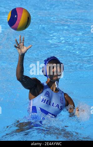 Russia's women's water polo team beats Greece for the bronze medal during the 13th 'Fina' Swimming world Championships, in Rome, Italy, on July 30, 2009. Photo By Christophe Guibbaud/Cameleon/ABACAPRESS.COM Stock Photo