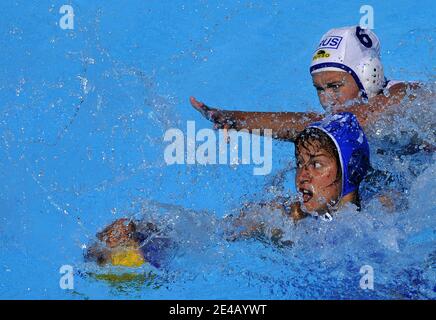 Russia's women's water polo team beats Greece for the bronze medal during the 13th 'Fina' Swimming world Championships, in Rome, Italy, on July 30, 2009. Photo By Christophe Guibbaud/Cameleon/ABACAPRESS.COM Stock Photo