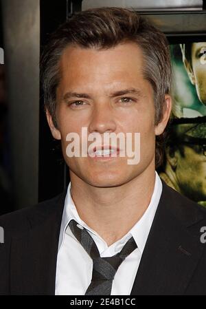 'Timothy Olyphant arrives for The World Premiere of ''A Perfect Getaway'' held at The Cinerama Dome in Hollywood, California, USA on August 05, 2009. Photo by Tony DiMaio/ABACAPRESS.COM' Stock Photo