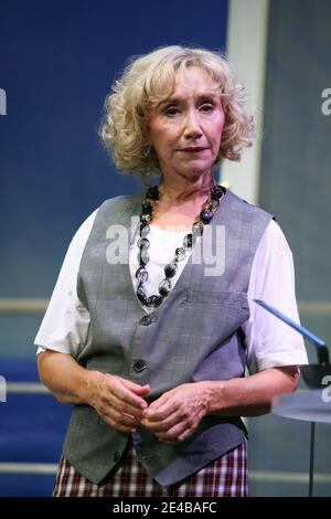 Marie-Anne Chazel during the curtain call of 'Goodbye Charlie' held at Theatre de la Michodiere in Paris, France on September 1, 2009. Photo by Denis Guignebourg/ABACAPRESS.COM Stock Photo