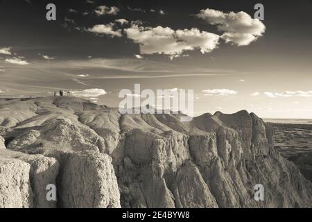 View of the Badlands National Park, Interior, Jackson County, South Dakota, USA Stock Photo