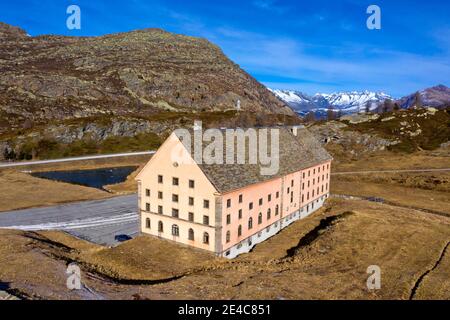 Simplon Hospice, Simplon Pass, Simplon, Valais, Switzerland Stock Photo