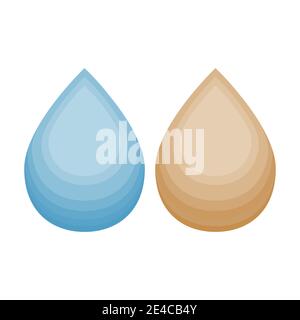 Illustration of Drop of dirty water Stock Vector Image & Art - Alamy