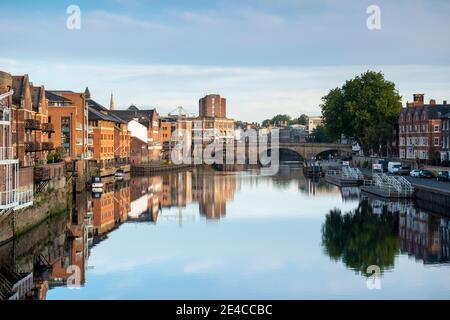 River Ouse in York in North Yorkshire, England Stock Photo