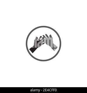 Hand Wave Logo Template vector symbol nature Stock Vector