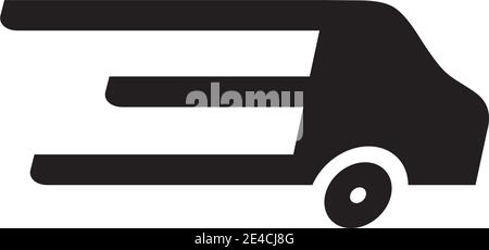 Truck delivery logo design vector template Stock Vector
