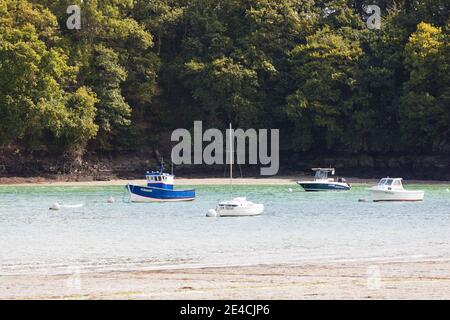 Pointe de la Pepinais between Saint Cast le Guildo and St. Jacut de la Mer in Brittany, France. Stock Photo