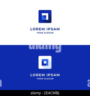 Finance advisors market charts Logo design abstract vector template. Business and finance company logotype concept. Stock Vector