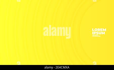 Abstract circle overlap yellow background with space for text and message. Stock Vector