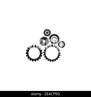 Gear Logo Template vector icon illustration design Stock Vector