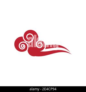 Chinese clouds Logo Template vector symbol nature Stock Vector