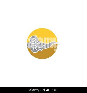Chinese clouds Logo Template vector symbol nature Stock Vector