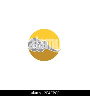 Chinese clouds Logo Template vector symbol nature Stock Vector