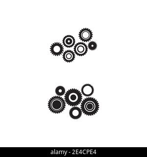 Gear Logo Template vector icon illustration design Stock Vector