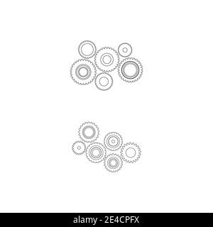 Gear Logo Template vector icon illustration design Stock Vector