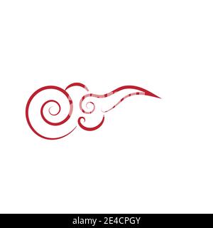 Chinese clouds Logo Template vector symbol nature Stock Vector