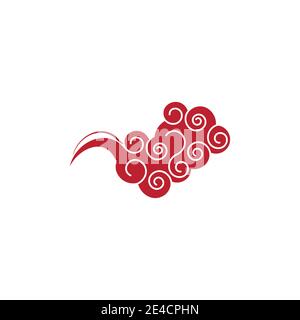Chinese clouds Logo Template vector symbol nature Stock Vector