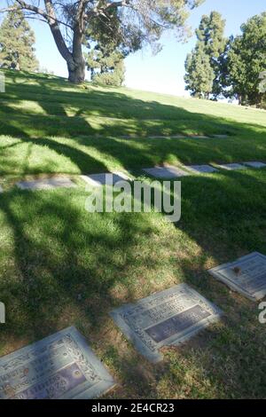 Glendale, California, USA 18th January 2021 A general view of atmosphere of actress Betty Bronson's Grave at Forest Lawn Memorial Park on January 18, 2021 in Glendale, California, USA. Photo by Barry King/Alamy Stock Photo Stock Photo
