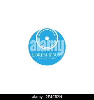 Cyclist logo template Bicycle vector design. Stock Vector