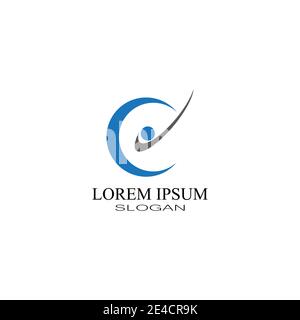 Cyclist logo template Bicycle vector design. Stock Vector