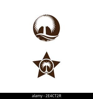 Dates tree Logo Template vector symbol nature Stock Vector
