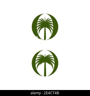Dates tree Logo Template vector symbol nature Stock Vector