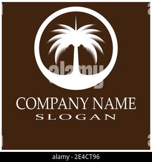 Dates tree Logo Template vector symbol nature Stock Vector