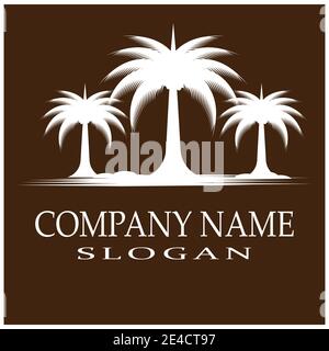 Dates tree Logo Template vector symbol nature Stock Vector