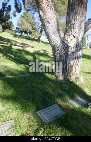 Glendale, California, USA 18th January 2021 A general view of atmosphere of actress Maria Ouspenskaya's Grave at Forest Lawn Memorial Park on January 18, 2021 in Glendale, California, USA. Photo by Barry King/Alamy Stock Photo Stock Photo