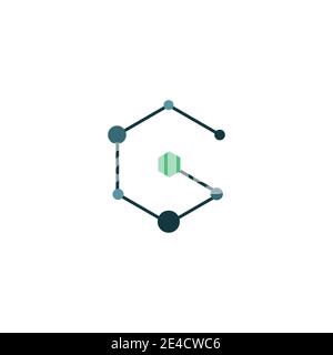 Molecule symbol logo template vector illustration design Stock Vector