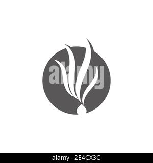 Hair Wave Logo Template vector symbol nature Stock Vector