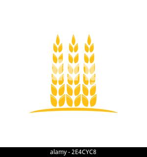 Wheat Logo Template vector symbol nature Stock Vector