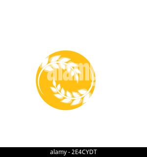 Wheat Logo Template vector symbol nature Stock Vector