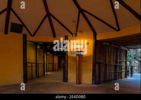 Chicago, JAN 31, 2012 - Interior view of the entrance of Lincoln Park Zoo Stock Photo