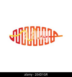 Sound waves vector illustration design template Stock Vector