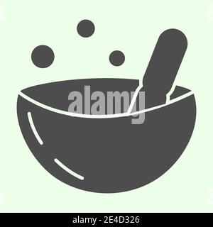 Petri dish solid icon. Bacteriological analysis in scientific lab plate glyph style pictogram on white background. Biology and chemistry signs for Stock Vector