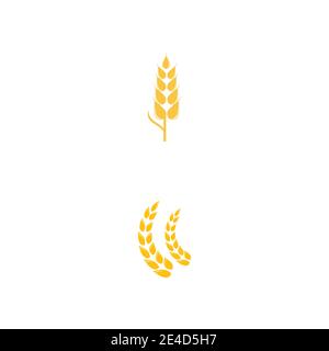 Agriculture wheat vector icon design Stock Vector