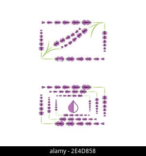 Lavender Logo Template vector symbol nature Stock Vector