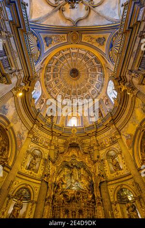 Interior of Sacra Capilla del Salvador del Mundo. XVIth century chapel of the Savior, Vazquez de Molina Square. Ubeda, UNESCO World Heritage Site. Jae Stock Photo