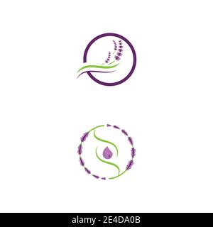 Lavender Logo Template vector symbol nature Stock Vector