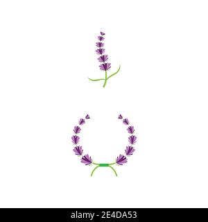 Lavender Logo Template vector symbol nature Stock Vector